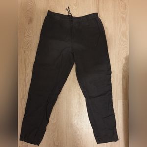 H&M home PJ linen pants, sz M, gray color